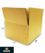 Boxzie 3 Ply 9x7.50x4.50 Inch, Corrugated Brown Packaging Box, Pack of 100
