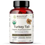 Rooted Turkey Tail mushroom Extract Capsules (90 Veg Caps, 500 mg)