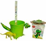 9blooms Oxygen and Air Purifier Plastic Outdoor Indoor Succulent Grow Your own Dino Plant with Pot Set