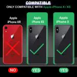 Casotec Clear Case Compatible with Apple iPhone X / iPhone Xs, Magnetic Case with Built-in Magnets Compatible with MagSafe, Crystal Clear Slim PC & TPU Cover for Apple iPhone X / iPhone Xs - Clear