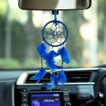 Zyozique Blue Dream Catchers for Wall Hanging, Handmade Feather Dream Catchers for Home Decorations