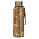 Borosil Hydra Trek Maple 700 ml Stainless Steel Double Wall Vacuum Insulated Flask Water Bottle | 20 Hours Hot & 24 Hours Cold