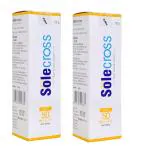FLAY Solecross sun block lotion| PA+ + + | SPF 50 - 50g (Pack of 2)