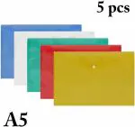 Neel Multicolor Plastic File Folder (Pack Of 5)