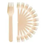 MAPPA |Bio-degradable |Disposable Wooden Fork | 7 Inchi | Set of 100 Pcs