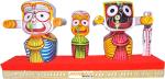 Real Craft Multicolor Wood Jagannath Religious Idol - 17 Cm
