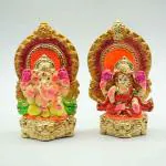 pujaNpujari Lakshmi Ganesh Clay Murti for Diwali Puja Lakshmi Ganapati Idol Home Office Pooja