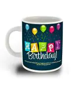 Whats Your Kick Birthday Gift Happy Birthday wish Design White Ceramic Coffee Mug Tea Mug 325 ML