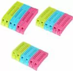 FIVANIO Bag Sealing Clips Large, Medium, Small Bpa Plastic Plastic Clips (Set Of 18, Multicolor)