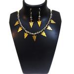 JAYA VISION ENTERPRISES Gold & Silver Metal Beads Fancy Necklace