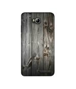 Casotec Wooden Texture Design Printed Silicon Soft TPU Back Case Cover for Micromax Canvas Juice 4 Q382