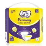 AVM Super Dry Economy Extra Large- 10pcs/pack(PACK OF 1) | Senior diapers | Elderly diapers