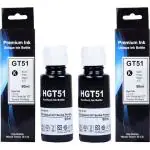 RC Print Ink For HP 310 315 319 410 415 419 5810 5820 5821 Inktank Printers Black - Twin Pack Ink Bottle