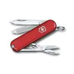 Victorinox Swiss Army Knife - FRESH. STYLISH. COLORFUL SWISS CLASSICS - 7 Function, Multitool with a Pair of Scissors - Red, 58 mm