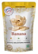 FZYEZY Natural Freeze Dried Banana Slices for Kids and Adults | Camping Vegan Healthy Dried Fruit |Travel Friendly Ready to Eat|Pantry Groceries dehydrated Snacks |pack of 5(20 gm each)100 gm