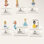 Lanstick Vinyl Multicolor Babydolls Swtichboard Self Adhesive Wall Sticker 24 inch