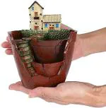 THEDECORSHED Poly Resin Fairy Garden Planter For Home,Balcony,Garden l Garden décor l home décor l office décor l Decoration item l Home decoration item l office decoration item l