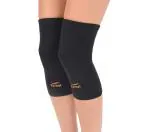 Tynor Knee Cap Air, Black & Orange, Large, Pack of 2