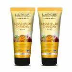 L'avenour Kesar Haldi Chandan Face Wash For Men & Women, Lightening Hyperpigmentation, Improve Skin Texture, Ubtan Facewash - 115ml (Pack of 2)