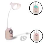 Pick Ur Needs Cute Bear Rechargeable LED Desk Lamp with Touch Switch & Flexible Gooseneck Eye-Caring 3 Lighting Mode (White/Pink)(Color As Per Availability) Study Lamp (21 cm, Light Green)