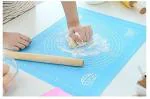 Inditradition Silicon Fondant Rolling Mat | Large Baking Sheet, Stretchable, 48 x 38 cm, Pack of 1, Multi-Color