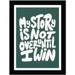 Vasl Synthetic Multicolor Motivational Quotes Framed Poster 11 X 14 Inch