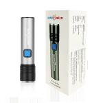 amiciVision Rechargeable Flashlight 4 Modes Zoomable Powerful Torch