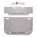Allextreme Steel Number Plate Set Front and Rear with Led Light (Silver Colour) Corrosion Proof Licence Plate