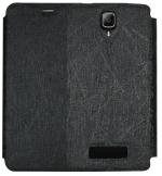 Heartly Lenovo A2010 Leather Black Back Case Cover