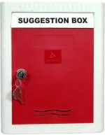 Aura Plast Red Plastic Wall Mounted Suggestion Box