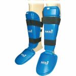 USI UNIVERSAL Shin Pads with Instep (850) (M, Blue)