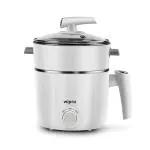 Wipro Vesta, 600W, 1.2L, Multicooker Kettle| Dual Temperature Control| Triple Protection, White