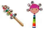 ShopiMoz Smiley Face Doll + ChanChana Wooden Colorful Attractive Non Toxic Rattles, Musical Toys, Eco Friendly Toys, Rattles