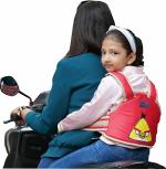 Magic Seat Premium Portable Seat Belt Children Motorcycle Harness - (Red-Angry Bird)