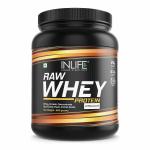 Inlife 100% Raw Whey Protein Powder Concentrate 500gm (Unflavoured)