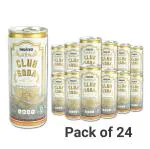 Newtreo Club Soda | Carbonated Water with Minerals | 30% Extra Fizz | Pack of 24 cans