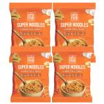 The. SuperFood. Factory Instant Noodles (340g) Chilli Garlic | No Maida | No MSG | High Protein | High Fibre | Cholesterol Free | Not Fried | Korean noodles | Ramen | Healthy (85gm x 4 )