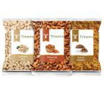 Trinetra Badam 100g, Kaju 100g, Kishmish 100g Combo Pack 300g