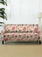 Cortina Polyester Abstract Sofa Cover double seater