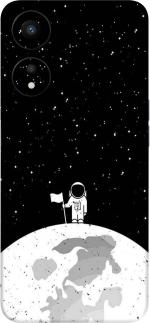 Coverooz Oppo A78 5G Premium Vinyl Mobile Skin (Multicolor Little Astronaut)