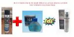 SAKAMICHI ICE COMBO PERSONAL CARE COMBO PACK FOR MEN WITH FREEBIES (Hair Spray 300 ml + Menthol After Shave Lotion 70 ml) Get Free Unisex Cologne/Body Mist/Body Spray 135 ml.
