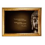 Hawai Siddhartha Gautama The Buddha Photo with Synthetic Wood Frame for Home, Office, Café and Restaurant Décor | Size- 36x26x2cm | SFDI00610_GLD