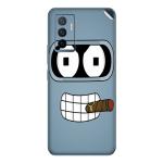 GADGETSWRAP Printed Vinyl Skin Sticker for Vivo Y75 - futurama bender cigar