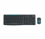 Logitech Black Wirelesss Keyboard And Mouse For Linux MAC Iphone Microsoft Windows Android (50 X 15.6 X 4.4 Cm)