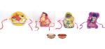 Kavim Kids SWQ2qw2020133s Plastic (PVC) Chawal Roli Pack, Rakhi Set (Kids capsule Cartoon Rakhi ( Pack of 4 ) with Roli)