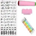 Royalkart Nail Art Combo Kit With 2pcs Small Stamping Image Plates