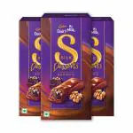 Cadbury Dairy Milk Silk Desserts Walnut Brownie Chocolate Bar, 70 g (Pack of 3)