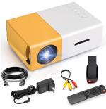 Hespa Portable Mini Projector LED Home Theater with Remote Control With 64GB Ultra PenDrive