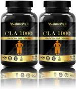 Naturewell Cla 1000 Fat Burner, Fat Burner For Women And Men, Fat Loss, 60 Capsules Each (Pack Of 2)