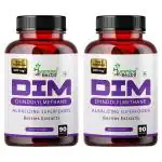Humming Herbs DIM - Diindolylmethane - 3 in 1 Formula - Organic Alkalizing/Superfood Extracts Spirulina,Berries Blend, Black Pepper Extract - 90 cap - Pack of 2